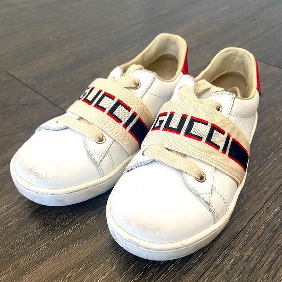 Children’s Ace sneaker with GUCCI stripe - Picture 3 of 3